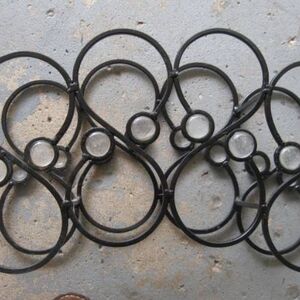 Elegant Black Metal Wall Decor